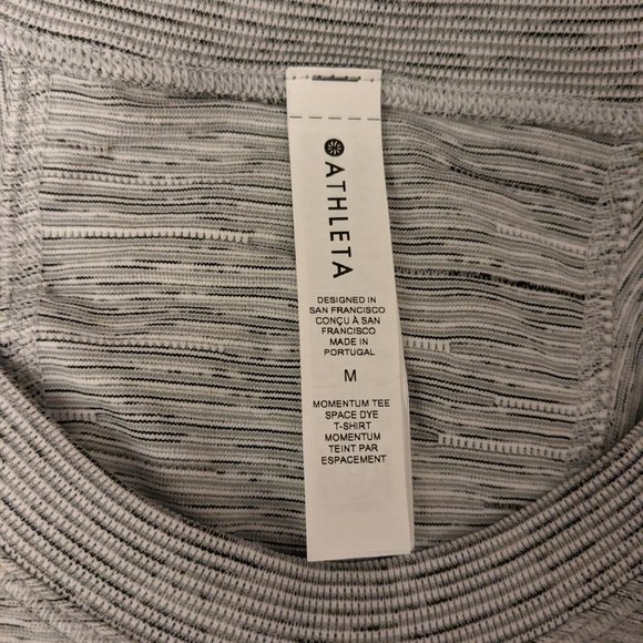 Athleta Momentum Tee Gray Medium - Picture 4 of 9